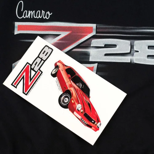 Vista 6 de Z-28 Camaro Chevy Vintage Car Logo T Shirt & Stickers