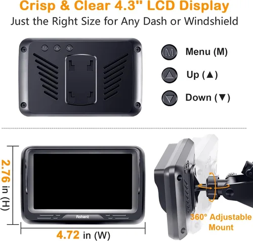 Vista 6 de Cámara de coche Rohent para bebé USB: fácil de instalar, Plug and Play, visión nocturna cristalina, amplio ángulo de visión para la seguridad