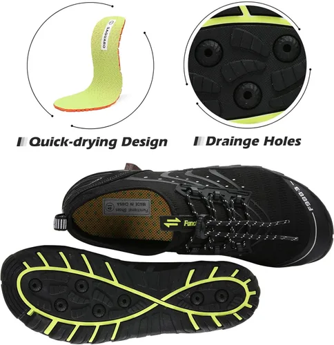Vista 5 de Mishansha - Zapatos de agua para hombres y mujeres, secado rápido, para natación, buceo, surf, deportes acuáticos, piscina, playa, senderismo, yoga.