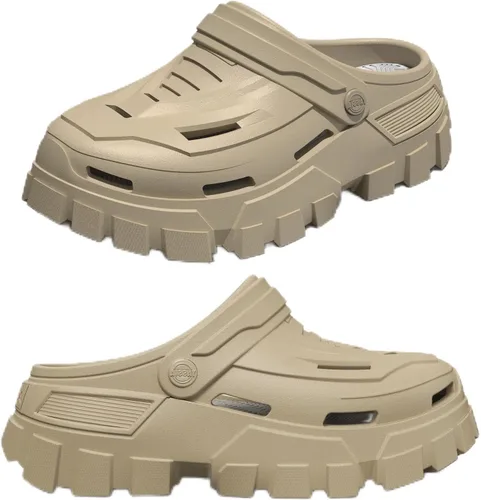 Vista 11 de Zuecos clásicos perforados unisex Sandalias de soporte de arco Zapatos de jardín – Tenis ligeros de EVA para jardín, playa, secado rápido