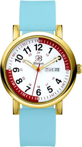 Vista 16 de Blekon Pulsometer Nurse Watch with Secondhand – Scrub Matching Band Colors for Medical Professionals – Super Easy to Read Dial w/Day and Date