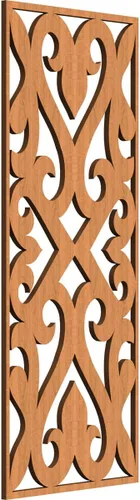 Vista 82 de Keene Paneles de pared decorativos de madera con calado, 9 3/8 pulgadas de ancho x 24 3/8 pulgadas de alto x 1/4 de alto, abedul Birch