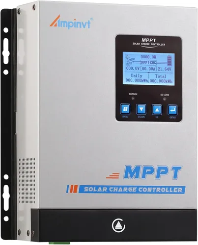 Vista 8 de Ampinvt Controlador de carga solar MPPT de 120 A, 12 V, 24 V, 36 V, 48 V, sistema de batería automático, entrada máxima de 150 V, regulador de panel