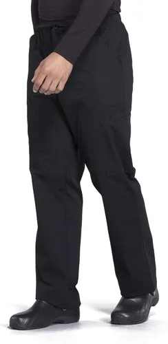 Vista 2 de Cherokee Men's Scrub Pant Tapered Leg Fly Front Cargo Pant with 5 Pockets WW190