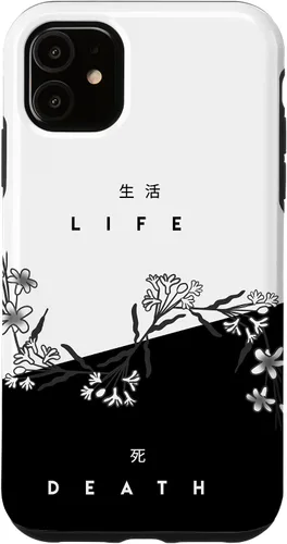 Vista 8 de Life Death Flowers - Funda de regalo japonesa minimalista con luz oscura para iPhone 17