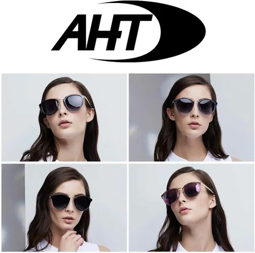 Vista 6 de AHT Gafas de sol polarizadas para mujer, con rayos sombreados, 100 % UV, ojos de gato