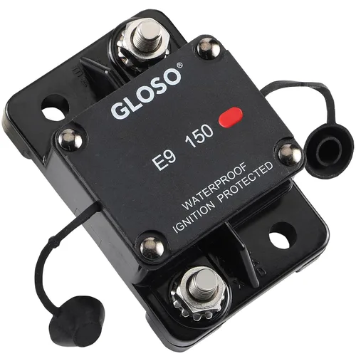 Vista 10 de GLOSO E97L Indicador LED T1 Interruptor de reinicio automático para disyuntor de circuito de Hi-Amp de camión RV marino (60A)