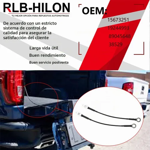 Vista 2 de RLB-HILON - Cable para portón trasero compatible con Chevy GMC C/K