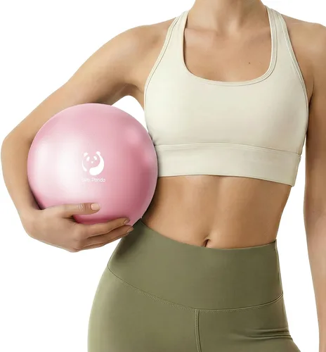 Vista 8 de Slim Panda Pelota de Pilates, Pelota de Ejercicio Pequeña de 9 Pulgadas, Mini Pelota de Yoga Antiestallido para Estabilidad, Entrenamiento, Barre