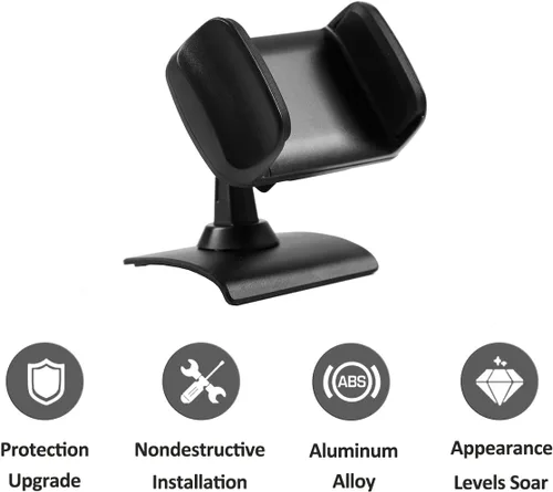 Vista 7 de Alumium Alloy Dashboard Side Soporte de teléfono móvil Trim para Land Rover Discovery 4 LR4 2010-2016 Accesorios de coche (A)