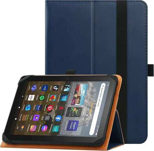 Vista 8 de HGWALP Funda universal para tablet de 7 pulgadas y 8 pulgadas, funda protectora para tableta de pantalla táctil de 7 y 8 pulgadas, con banda
