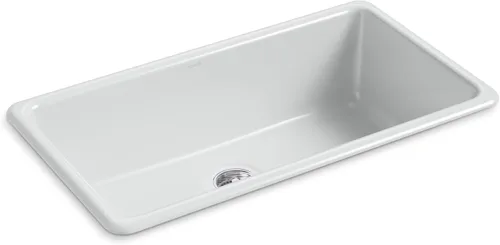 Vista 12 de KOHLER Iron/Tones K-5707-96 - Fregadero de cocina de 33 pulgadas en la parte superior/inferior, fregadero de cocina de un solo tazón, K-5707-96