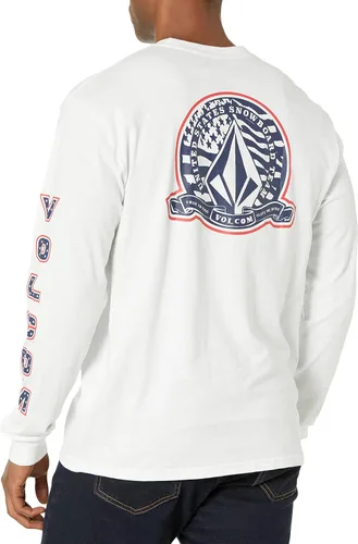 Vista 2 de Volcom Ust True to This - Camiseta de manga larga para hombre Usst Black
