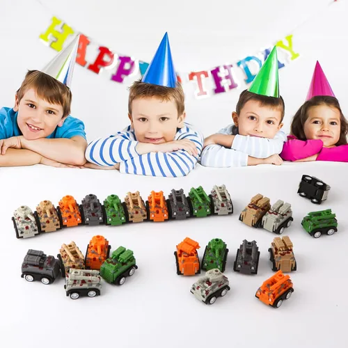 Vista 2 de 30 mini autos de tracción para niños, niños pequeños de 3 a 8 años de edad, juego de vehículos a granel de carreras, regalos de fiesta, caja