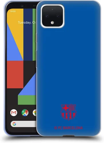 Vista 18 de Head Case Designs Funda de gel con licencia oficial del FC Barcelona Barca Crest Patterns [protección de grado militar] compatible con Google Pixel 3
