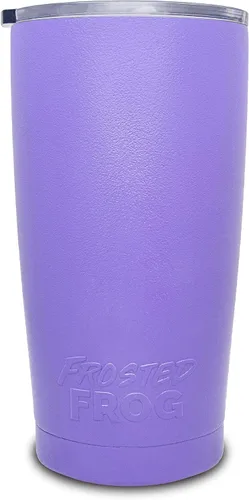 Vista 14 de Frosted Frog Vaso negro de 20 onzas con aislamiento al vacío con popote de acero inoxidable
