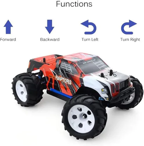 Vista 2 de Coche de control remoto RTR a escala 1/16 para adultos, máximo 40 Km/h Autos RC rápidos con motor sin escobillas, camión RC todoterreno de carreras