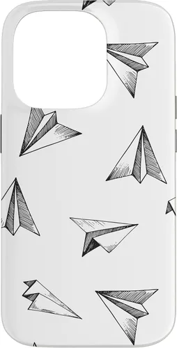 Vista 17 de Papel Avión Patrón Avión Avión Aviación Aviación Caso para iPhone 17
