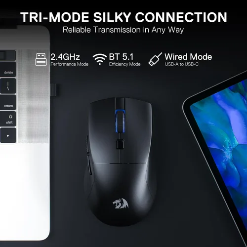 Vista 7 de Redragon Paquete de teclado mecánico para juegos K745 y mouse para juegos M618
