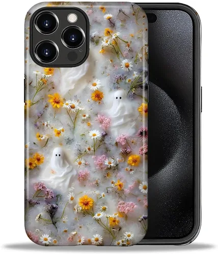 Vista 163 de ZHEGAILIAN Funda para iPhone 11, carcasa dura a prueba de golpes + silicona suave 2 en 1 híbrida, parachoques a prueba de caídas - Vidrio manchado