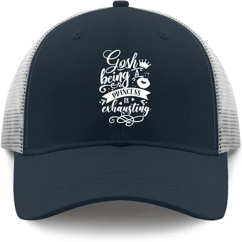 Vista 9 de Hat Gosh Being a Princess is Exhausting Baseball Caps, Vintage Cap for Women