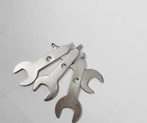 Vista 4 de Llave de extremo abierto de 3/8 de pulgada, llave de tuerca de 0.374 in para herramienta rotativa, llave de acero inoxidable, llave compatible