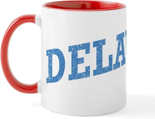 Vista 32 de CafePress Delaware (DE) Euro Mug Taza de café de cerámica de 11 oz (11.0 fl oz)