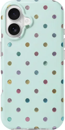 Vista 111 de Hython Funda para iPhone Air, diseño estético de lunares lindos, funda simple de 6.5 pulgadas, delgada, antiarañazos, parachoques de TPU suave, a
