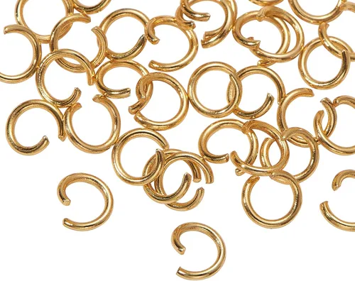 Vista 13 de DanLingJewelry 1000 anillos de salto abiertos de acero inoxidable 304 calibre 17 de 0.394 in para hacer joyas, conectores de joyería, encontrar