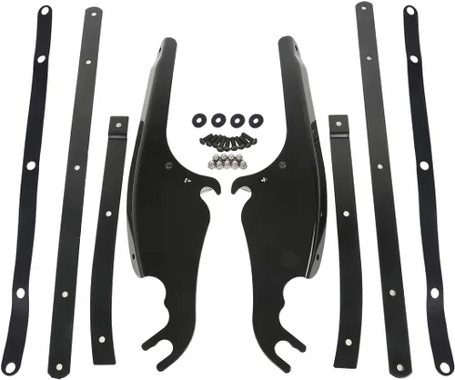 Vista 8 de TCT-MOTORPARTS Parabrisas de PC transparente para Harley Heritage Softail Classic FLSTC, FLSTN, Slim Deluxe, Fat Boy, FLS 2000-2017 Parabrisas