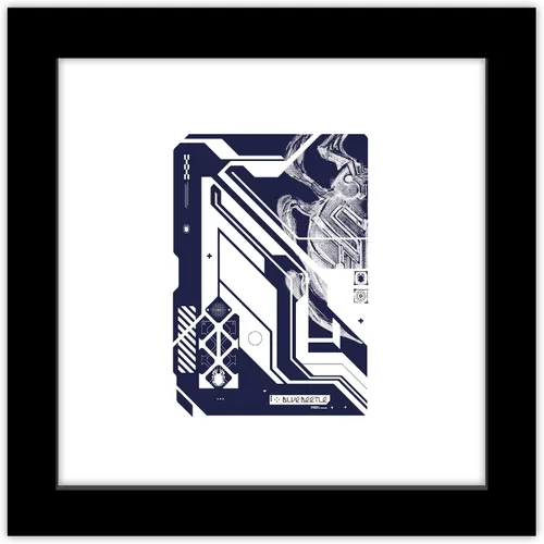 Vista 9 de Trends International Gallery Pops DC Comics Blue Beetle - Póster de pared de Escarabajo Alien Biotech Scarab, 12 x 12 pulgadas, versión sin marco