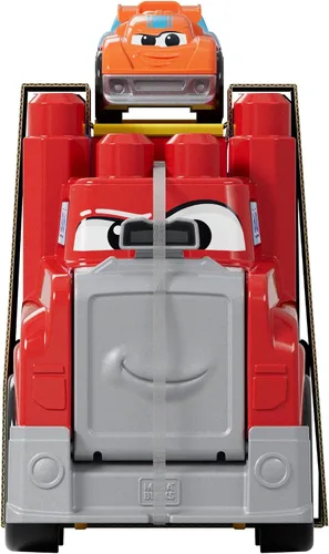 Vista 6 de MEGA BLOKS First Builders - Juego de bloques de construcción para niños pequeños, construye y corre con plataforma con 19 piezas, 2 autos