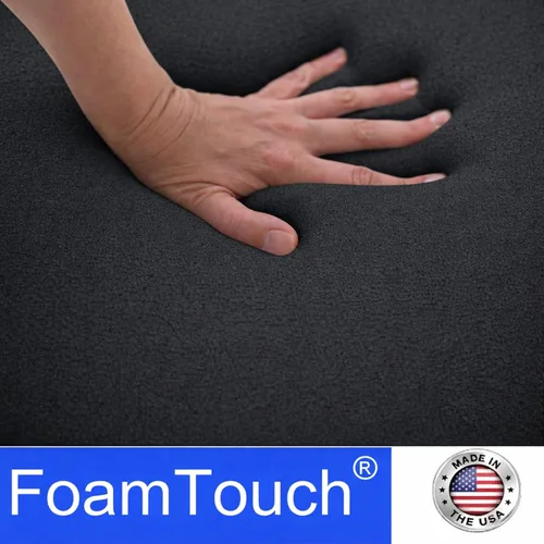 Vista 7 de FoamTouch Colchón litera de 7 pulgadas de alto x 28 pulgadas de ancho x 72 pulgadas de largo (solo espuma), carbón, sin funda