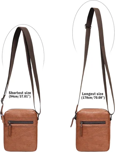 Vista 3 de SmallMedium Crossbody bag for men shoulder bag mens purse satchel leather messenger bag gift man