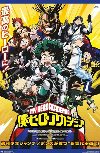 Vista 10 de Trends International My Hero Academia - Póster de pared de arte clave, 14.725 x 22.375 pulgadas, versión enmarcada de madera de granero Versión