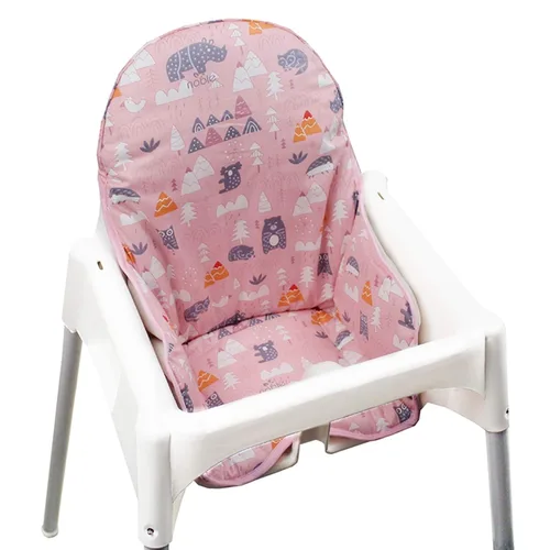 Vista 8 de ZARPMA Fundas de asiento de algodón para silla alta IKEA Antilop, superficie de algodón y acolchado, diseño de bosque plegable para silla de bebé