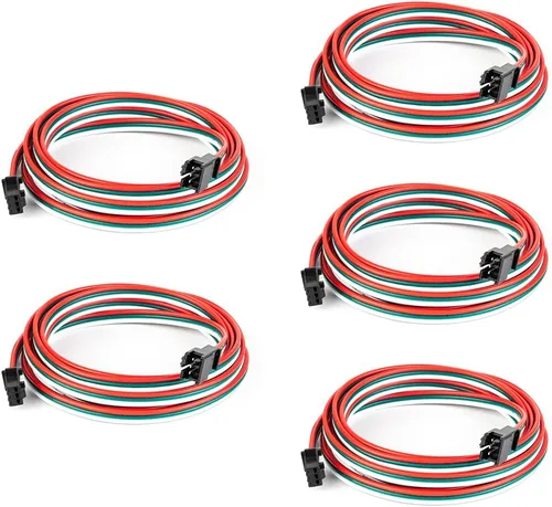 Vista 8 de BTF-LIGHTING 5 piezas/paquete 20 AWG 3 Pin JST SM macho hembra enchufe LED conector 1.64 pies/0.5m cable de extensión para WS2812B WS2811 WS2814