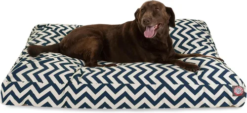 Vista 24 de Majestic Pet Chevron - Cama rectangular lavable para perros, antideslizante, cómoda cama para mascotas, cama de jaula con funda extraíble lavable