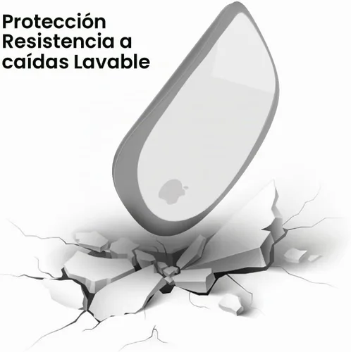 Vista 4 de Funda de silicona para ratón, para Apple Magic Mouse 1 y 2, a prueba de caídas, a prueba de polvo, funda ultra delgada (negro)