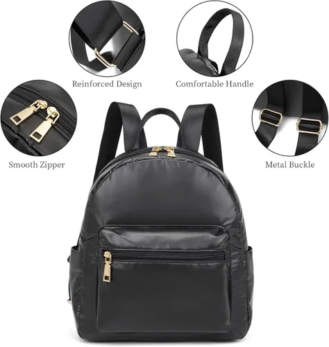Vista 3 de seyfocnia Bolso tipo mochila para mujer, Negro -, Elegante