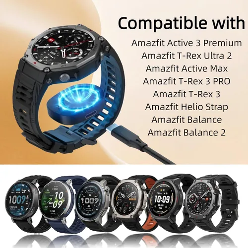 Vista 4 de Base de carga para Amazfit Bip Max/T-Rex3/Active Max