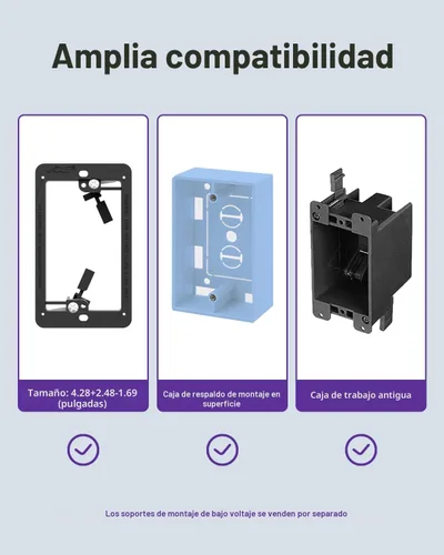 Vista 9 de VCE Placa de pared de cepillo con soporte, inserto de paso de cable, cubierta de pared decorativa de una sola banda para cables de bajo voltaje