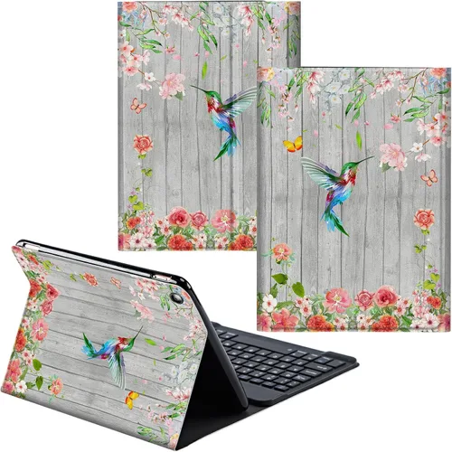 Vista 45 de Funda para Samsung Galaxy Tab S6 Lite 2022/2020 Teclado inalámbrico desmontable y cubierta de cuero PU Funda protectora para Samsung Galaxy Tab S6