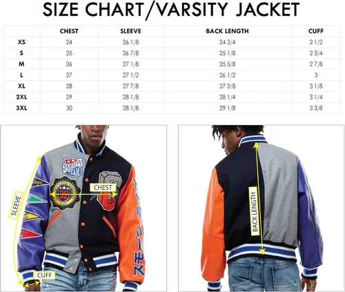 Vista 4 de Smoke Rise Chaqueta unisex All Star Varsity Hipster Urban NYC Utility ropa de exterior, chaqueta de piel y chaqueta Melton de lana