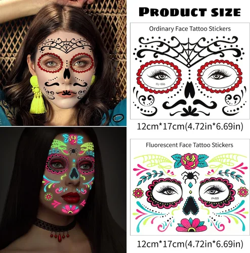 Vista 9 de SelfTek Halloween Day of the Dead Costumes
