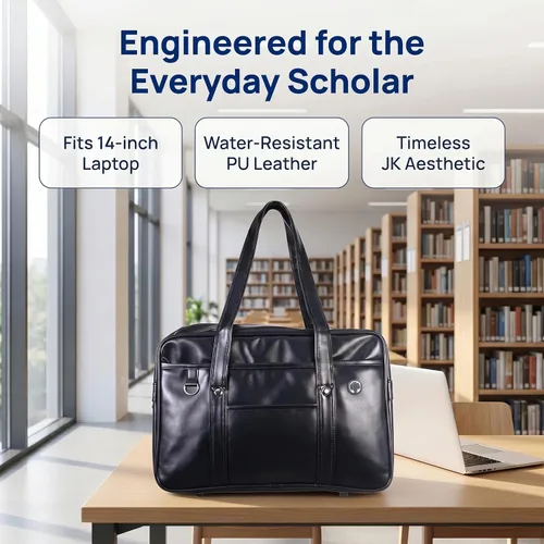 Vista 7 de jojofuny Bolso de hombro japonés para la escuela, bolso de cuero sintético para mujeres y hombres, bolsa de uniforme JK de gran capacidad, bolsa