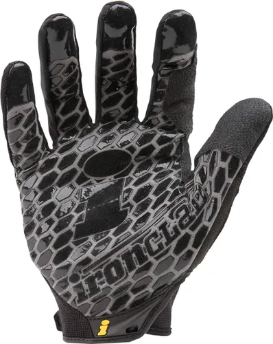 Vista 2 de Ironclad Box Handler - Guantes de trabajo BHG, agarre extremo, ajuste de rendimiento, duraderos, lavables a máquina, (1 par), color negro