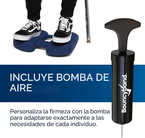 Vista 5 de Bouncy Bands Wiggle Feet, Azul Oscuro, 1 Paquete – Cojín Sensorial para Pies Facilita Silenciosamente el Movimiento para Ayudar a Mejorar