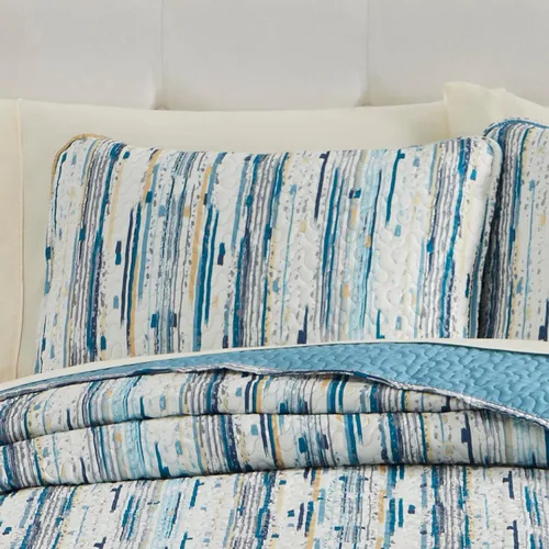 Vista 32 de BrylaneHome BH Studio - Funda acolchada reversible, estándar, negro y blanco