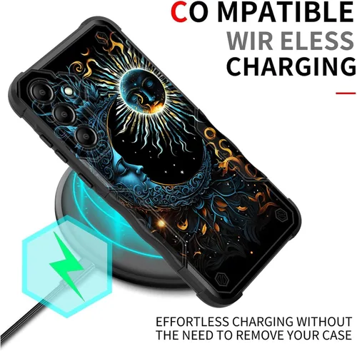 Vista 551 de Funda para Galaxy A14 5G, [Doble Capa][Protección contra Caídas de Grado Militar de 10 Pies] [Antideslizante] Funda Resistente a Prueba de Golpes